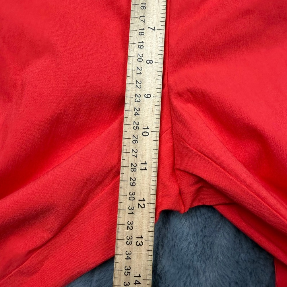 Alfani Woman Red Pull On Capri Pants Size 16W Cropped Trousers Stretch 14107 - Picture 3 of 8